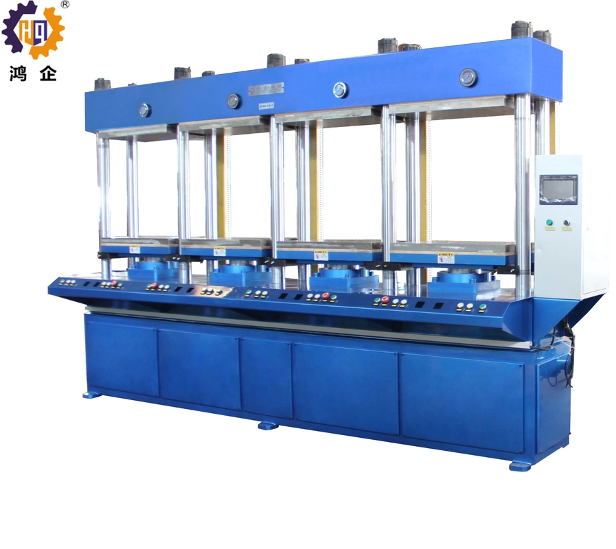 Four Station Hydraulic Cold Press Machine With Safety Protection Device 60T