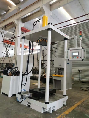 Custom Servo Four Column Hydraulic Press Machine CE ISO HMI Control