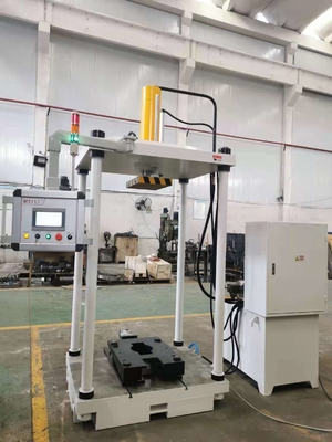 Custom Servo Four Column Hydraulic Press Machine CE ISO HMI Control