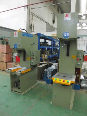 10T C Frame Hydraulic Press Machine 100KN 8Mpa 4KW TPC PLC Control